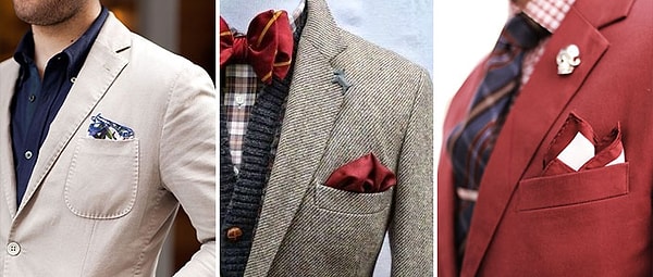 5. Нагрудный карман, боковые карманы пиджака и задний карман брюк могут быть зашиты. Аккуратно распорите их ножницами