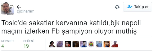1. Talisca, Caner derken Tosic'de sakatlandı;