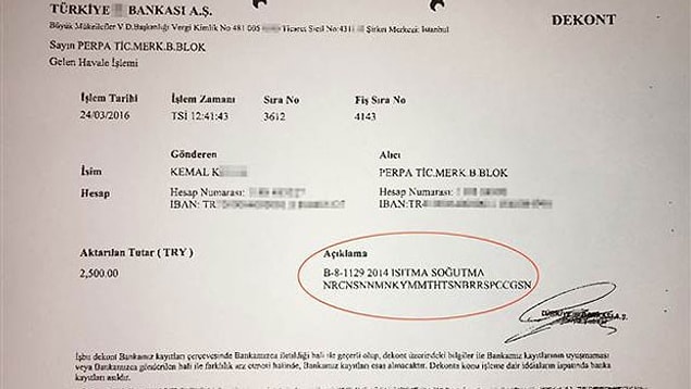 Dekontun açıklamasında hepimizin bildiği "Aidat Borcu Ödemesi" ya da "Hesaba Aktarılan" gibi bir ibarenin çok klasik duracağını düşünmüş olmalı ki kendince bir şifre iliştirmiş.