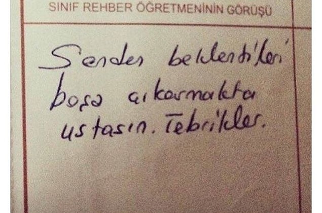 26. Tebrik ediyoruz arkadaşım, hadi şimdi defol!