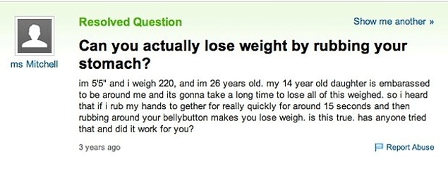 2. This ridiculous weight loss theory...