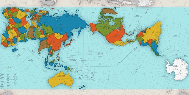 Yeni ve 'Daha Doğru' Dünya Haritası,Japonya'da Tasarım Ödülü Kazandı