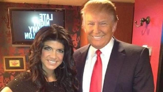 3. Donald Trump is hanging out with the former convict and CEO of Fabellini wines Teresa Guidice.