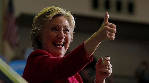 55 delegeli Kaliforniya'da zafer Clinton'ın oldu
