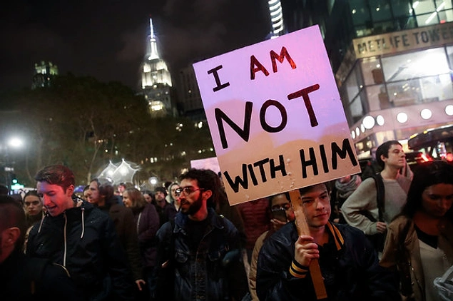 22 Fotoğraf ile Amerika'da Trump Protestoları: 'Benim Başkanım Değil'
