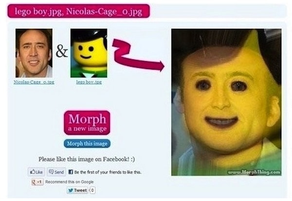 7. Николаc Кейдж + человечек Лего