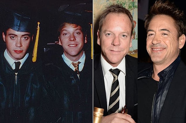 15. Robert Downey, Jr. ve Kiefer Sutherland arkadaşlığı ise Kiefer'ın Los Angeles'a taşınmasıyla başladı.