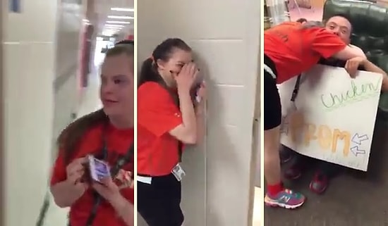 Erkek Arkadaşından Baloya Gitme Teklifi Alan Down Sendromlu Kızın Muhteşem Mutluluğu