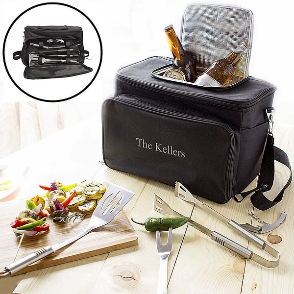 8. Папа - переносная сумка-холодильник с набором для гриля