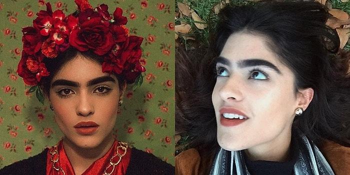 Frida'nın Modern Zaman Hali! Dalga Geçilen Kaşları Sayesinde Modelliğe Başlayan Genç Kız