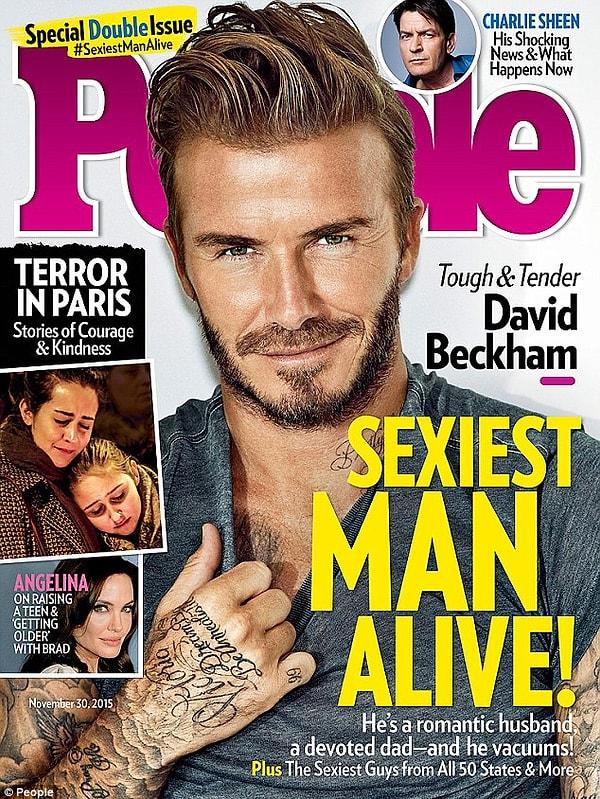 Geçtiğimiz yılın seksisi ise tabi ki mülayim aile babası David Beckham!