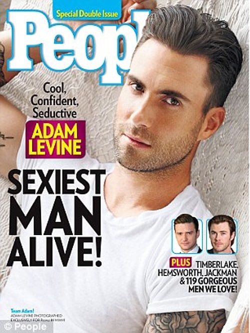 Adam Levine 2013 yılının beyaz t-shirtlü kumral güzeliyken, Channing Tatum da 2012'de ödülün sahibi oldu.