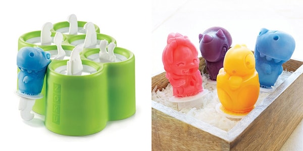 22. Измельчив фрукты в блендере и заморозив их в таких формах, можно получить веселое дино-мороженое: вкусно и полезно!