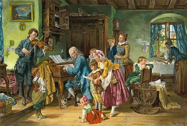 13. Bundan sonra babaların babası olacak anacağınız Johann Sebastian Bach ise tamı tamına on dokuz çocuk babasıydı!
