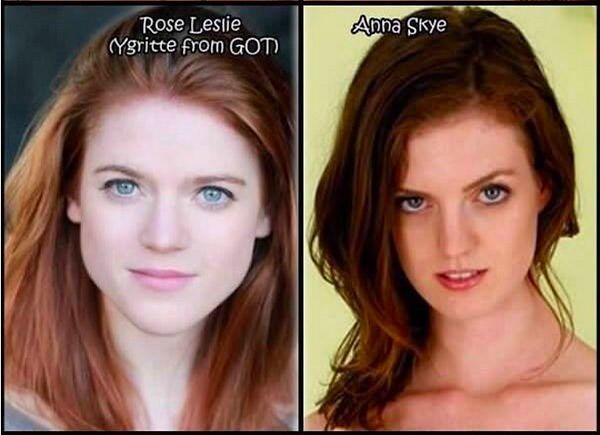 4. Rose Leslie (Ygritte from Game of Thrones) and Anna Skye