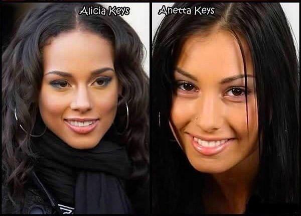 9. Alicia Keys and Anetta Keys