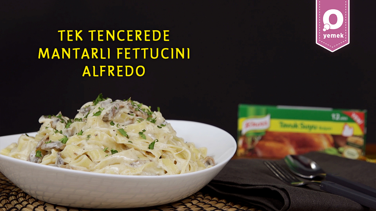 Kremalı mantarlı fettucini tarifi Kremalı mantarlı fettucini tarifi