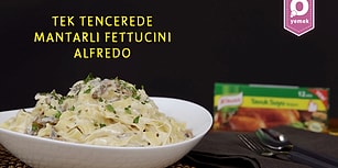 Makarna Tutkunlarını Şöyle Alalım! Enfes Mantarlı Fettucini Alfredo’yu Bir de Böyle Denemeye Ne Dersiniz?