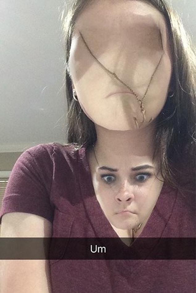 19. They are so big that Snapchat thinks it is a separate human face. LOL!