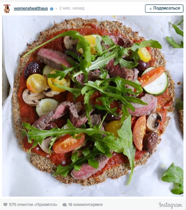 4. Пицца из цветной капусты