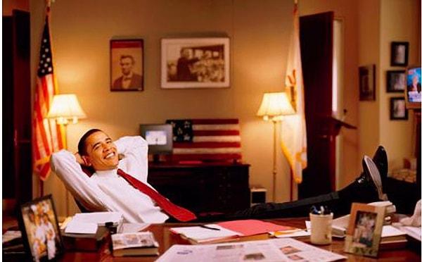 3. Tam bir gece kuşu olan Obama ise bazen saat 02:00’de çalışmaya başlarmış.