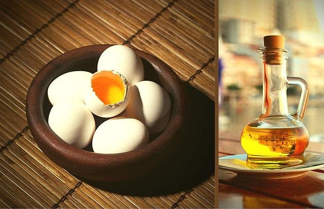 5. Eggs love oil!