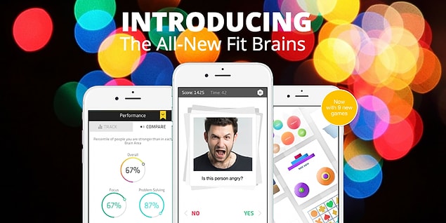 1. Bir başka çok iyi uygulama, daha hızlı düşünebilmenize yardımcı olabilecek Fit Brains Trainer.