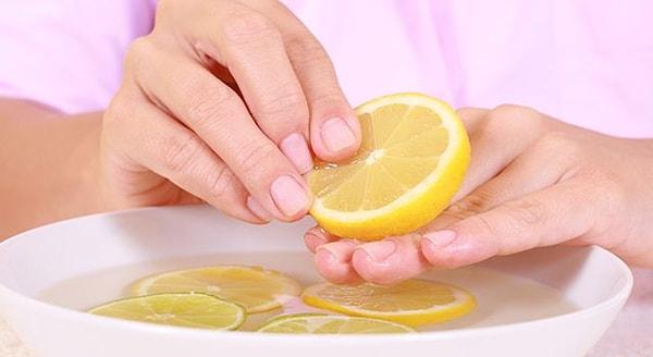 5. Tırnaklarınızı beyazlatmak için limona başvurabilirsiniz!