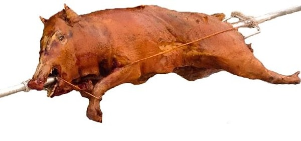 7. Целый зажаренный боров