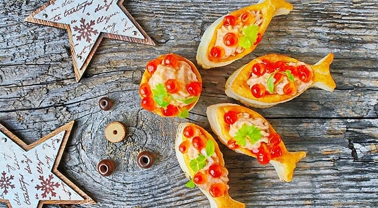 8 ярких и легких закусок для новогоднего стола🎄