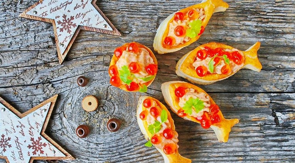 8 ярких и легких закусок для новогоднего стола🎄