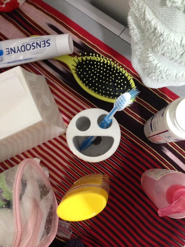 7. "It is AWESOME to be a toothbrush holder!"