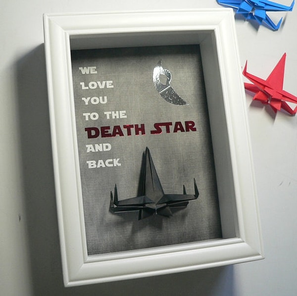 13. Рамка "Мы любим тебя, как до Звезды Смерти и обратно"