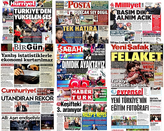 Gazetelerde Bugün | 14 Aralık Çarşamba