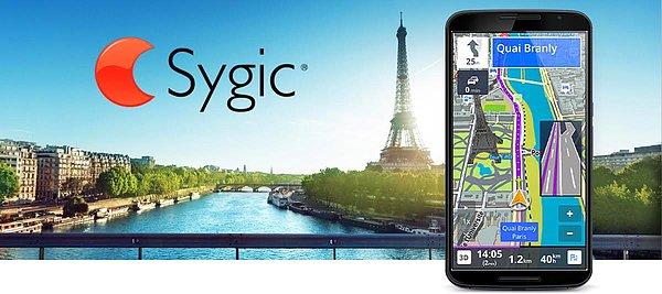 2. Ücretsiz fakat uygulama içi satın almalı olan Sygic, yönünüzü bulmada size yardımcı oluyor.