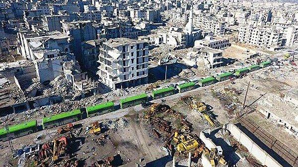 AA: "İkinci tahliye konvoyu batı Halep kırsalına ulaştı"