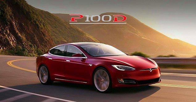 1. Sürücüsüz araç teknolojisiyle birleştirilmiş elektrikli otomobilimiz: Tesla Model S P100D!