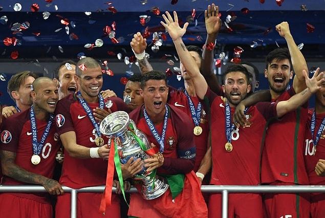 2. Portugal won UEFA Euro for the first time in history!
