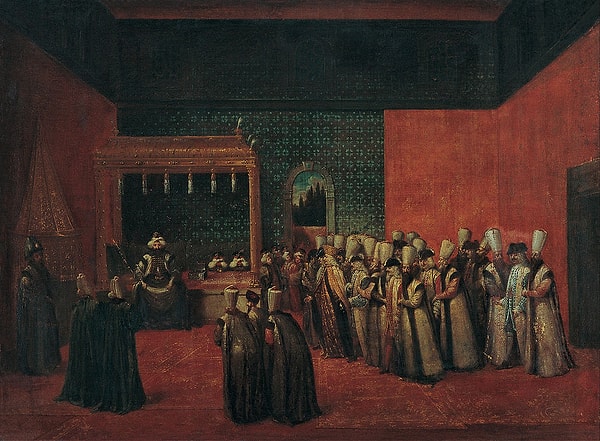 13. Sultan III. Ahmet'in Avrupalı Bir Elçiyi Kabulü