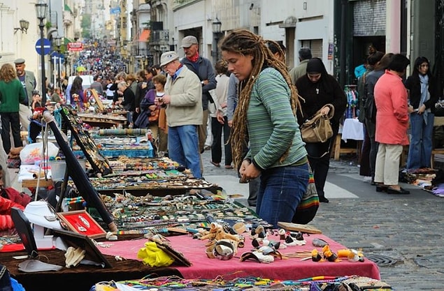 9. Tam bir sokak pazarı: San Telmo Antique Fair, Buenos Aires
