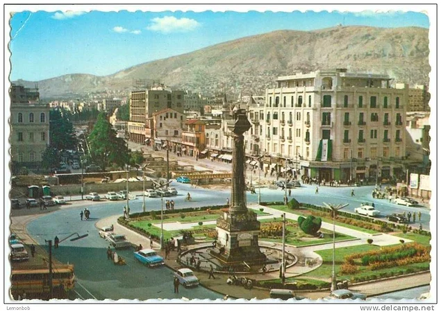 Şam'daki Marjeh Meydanı'nın 60larda nasıl göründüğünü anlatan fotoğraf...