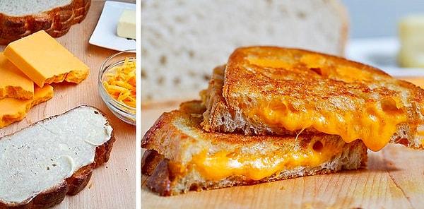 1. Sıcacık tostlar için aslında peynir çok önemli!