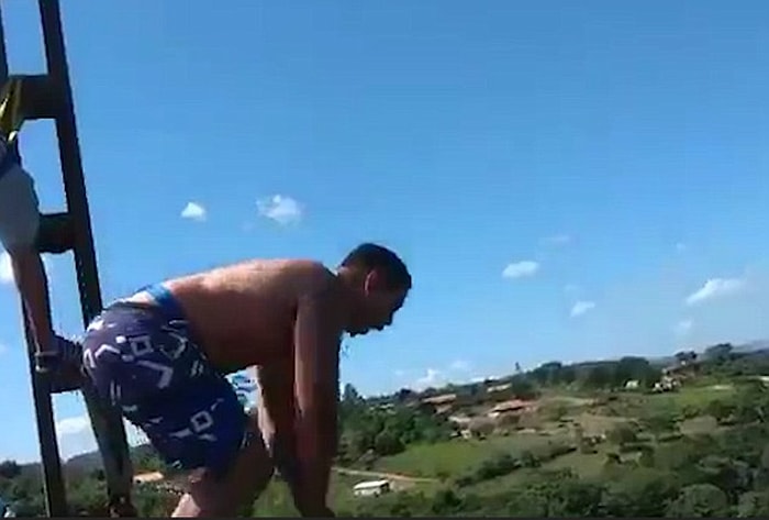 Korkunç Şekilde Sonuçlanan 'Bungee Jumping' Atlayışı