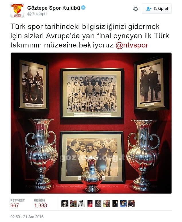 Göztepe kulübü atılan bu manşete tepkisiz kalmadı.