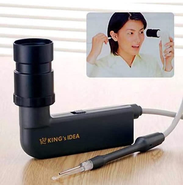 11. Палочка для чистки ушей, оснащенная камерой