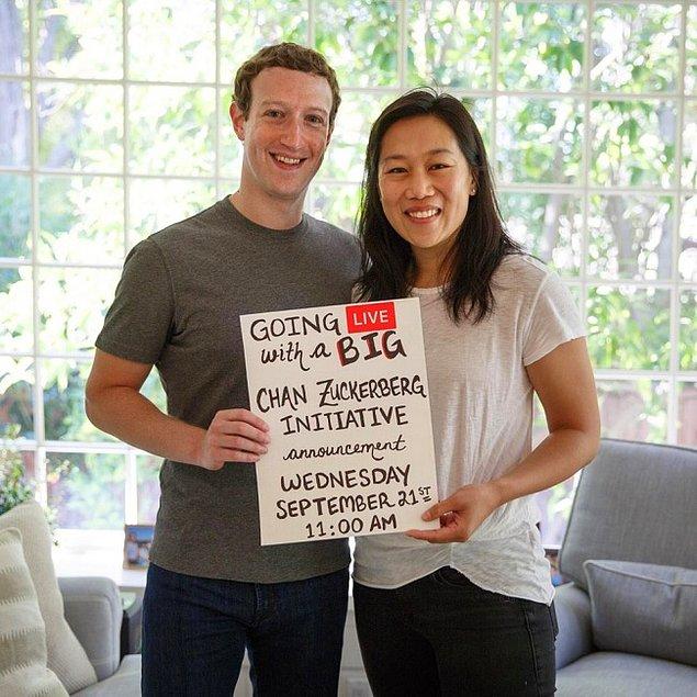 1. Mark Zuckerberg ve Priscilla Chan