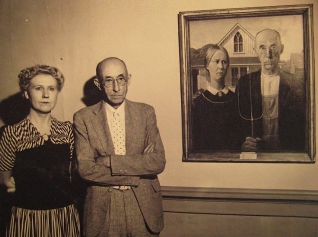 4. The models for the famous painting American Gothic