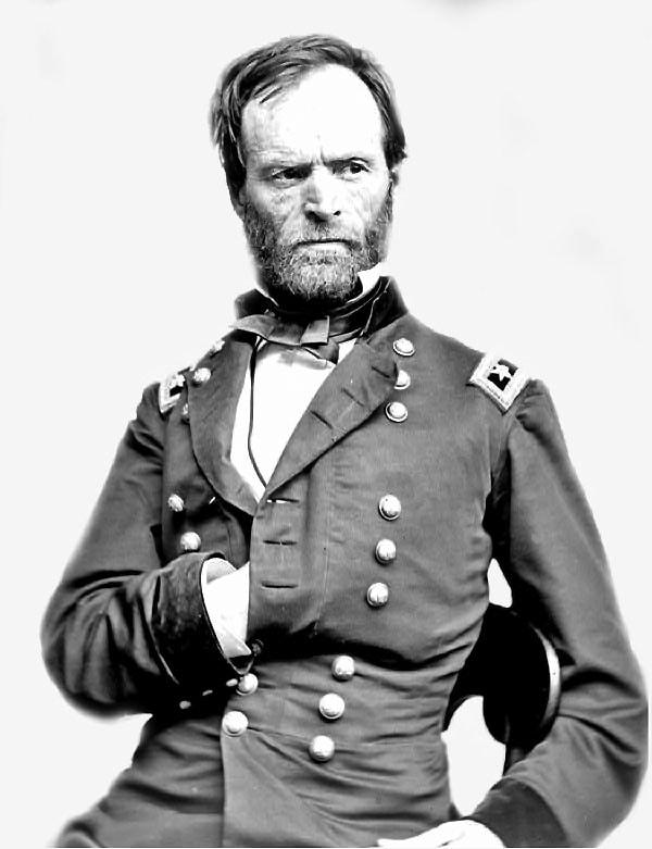 ABD İç savaşında Konfederasyon ordusu generali William Sherman.