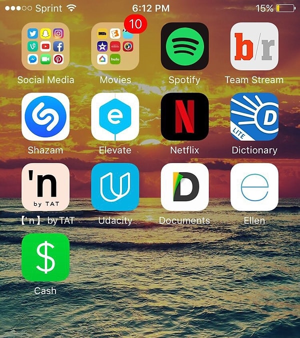 7. Внимательно посмотрите на ярлыки приложений...