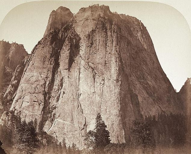 93. Cathedral Rock, Yosemite, Carleton Watkins, 1861